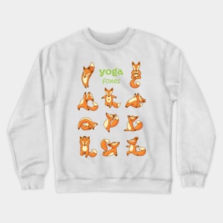 Yoga Foxes Crewneck Sweatshirt